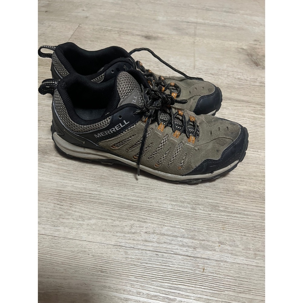 Merrell Alverstone Mens Hiking Shoes J036949 Olive Charcoal Size 10.5 Low Top